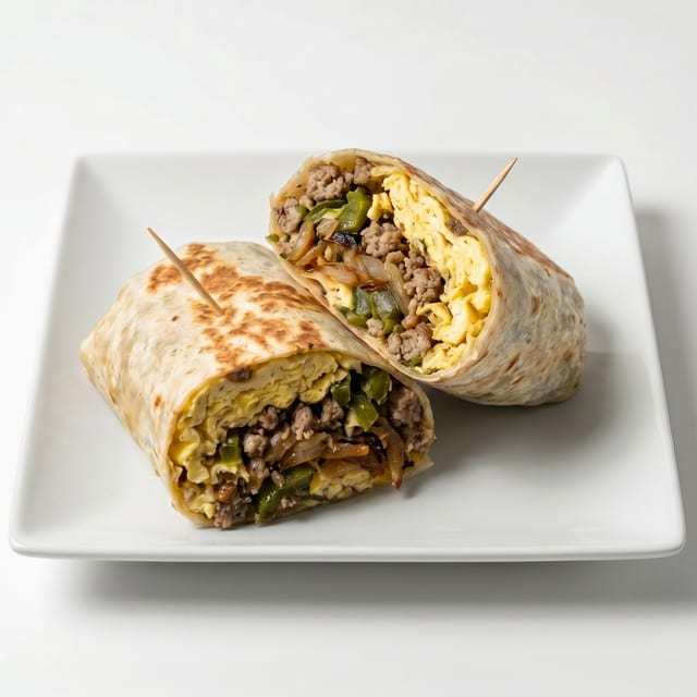 Bacon Avocado Burrito Breakfast.