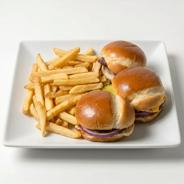 Bacon Cheese Burger Sliders.